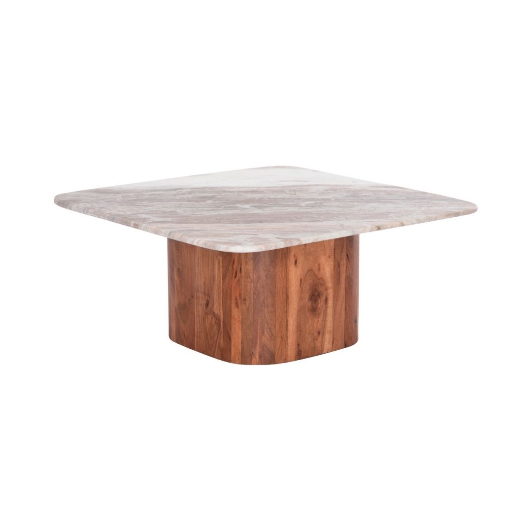 VOLTI ΓΚΡΙ ΜΑΡΜΑΡO-ΞΥΛΟ ΑΚΑΚΙΑΣ 80.5x80.5x37Υεκ. - Image 2