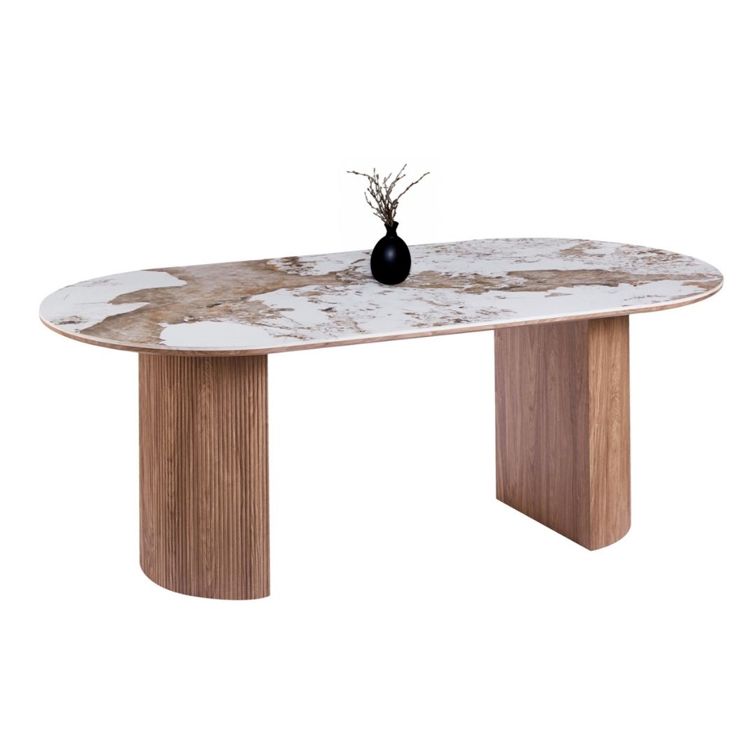ΤΡΑΠΕΖΙ ΟΒΑΛ MARBLEX PANDORA- 210x100x77Υεκ - Image 2