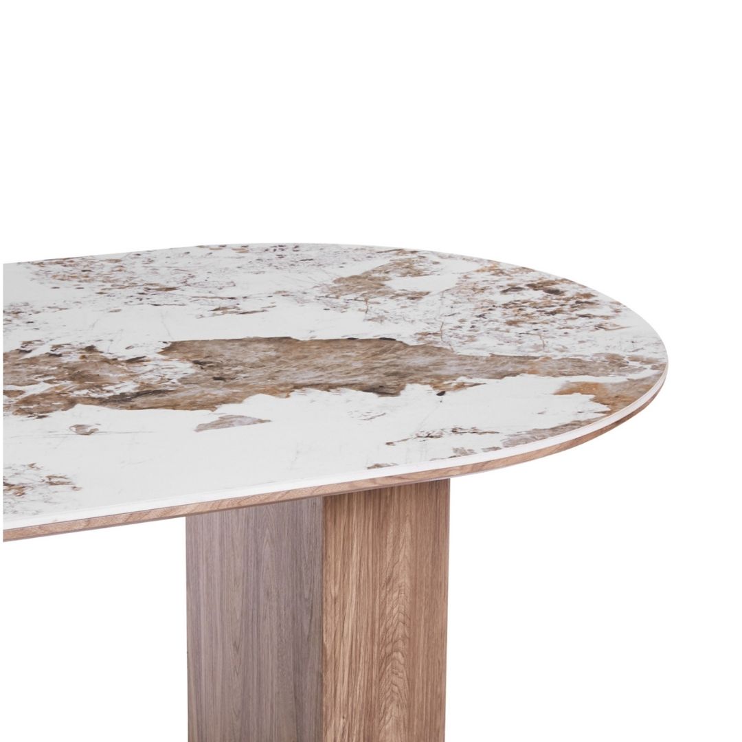 ΤΡΑΠΕΖΙ ΟΒΑΛ MARBLEX PANDORA- 210x100x77Υεκ - Image 5