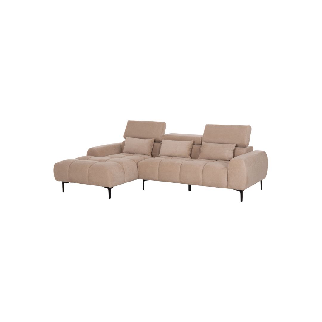 ΚΑΝΑΠΕΣ ΑΡΙΣΤΕΡΗ ΓΩΝΙΑ DIVYA beige - Image 2