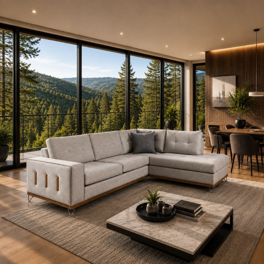Γωνιακός Καναπές LAOURA 280x220