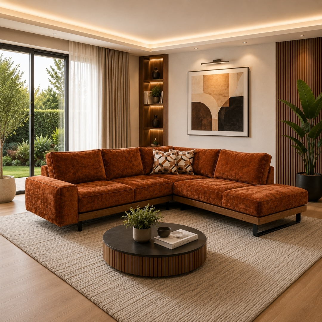 Γωνιακός Καναπές VELORA 300x240