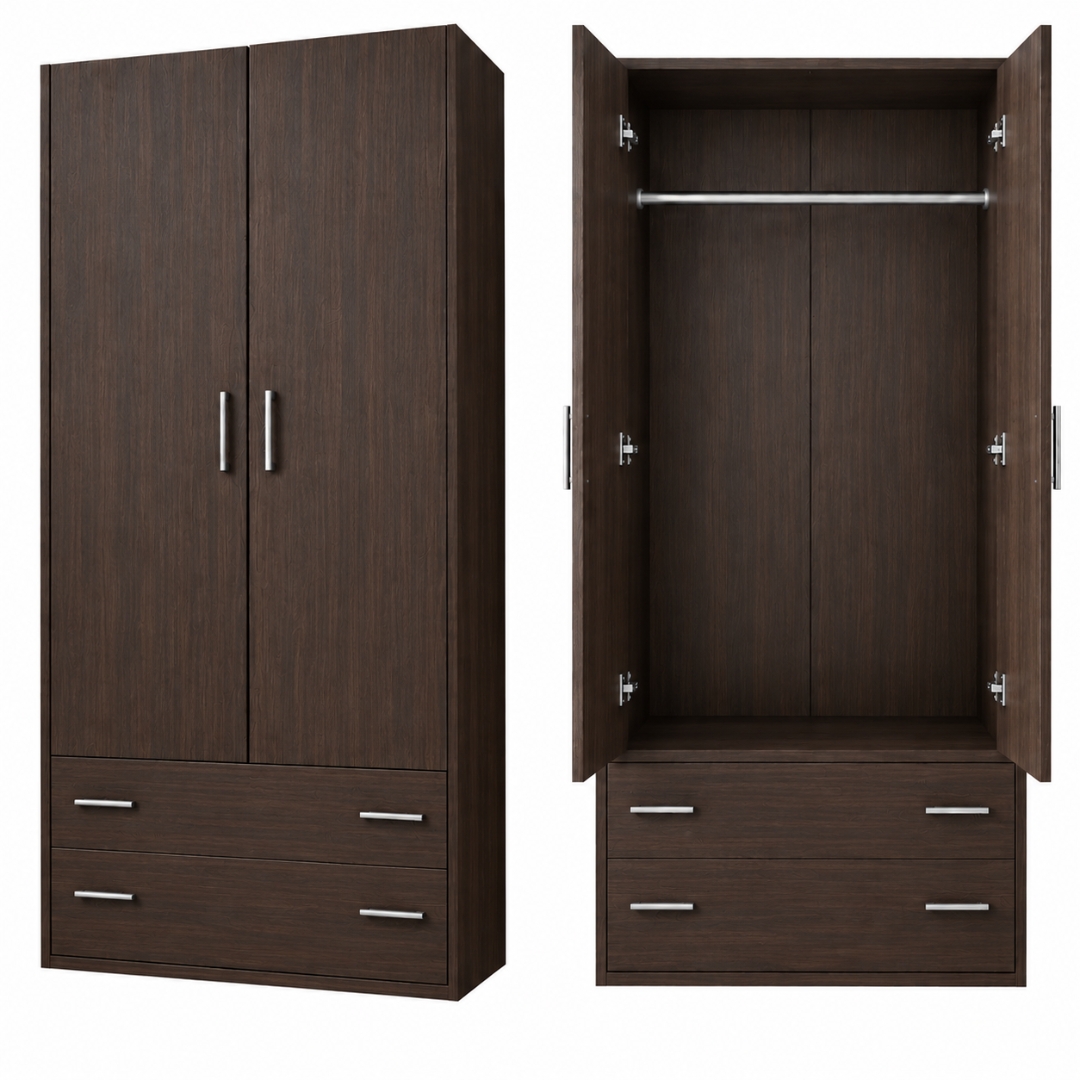 Παιδική Ντουλάπα Δίφυλλη WENGE 105*180*50 - Image 3